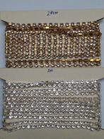 2x strass ketting, fournituren, Ophalen of Verzenden, Nieuw, Lint, Band of Elastiek