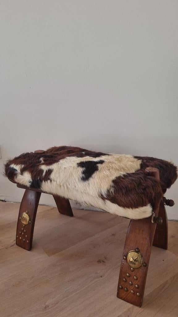 Koeienprint krukje, Ophalen, Rechthoekig, Minder dan 50 cm, Minder dan 50 cm