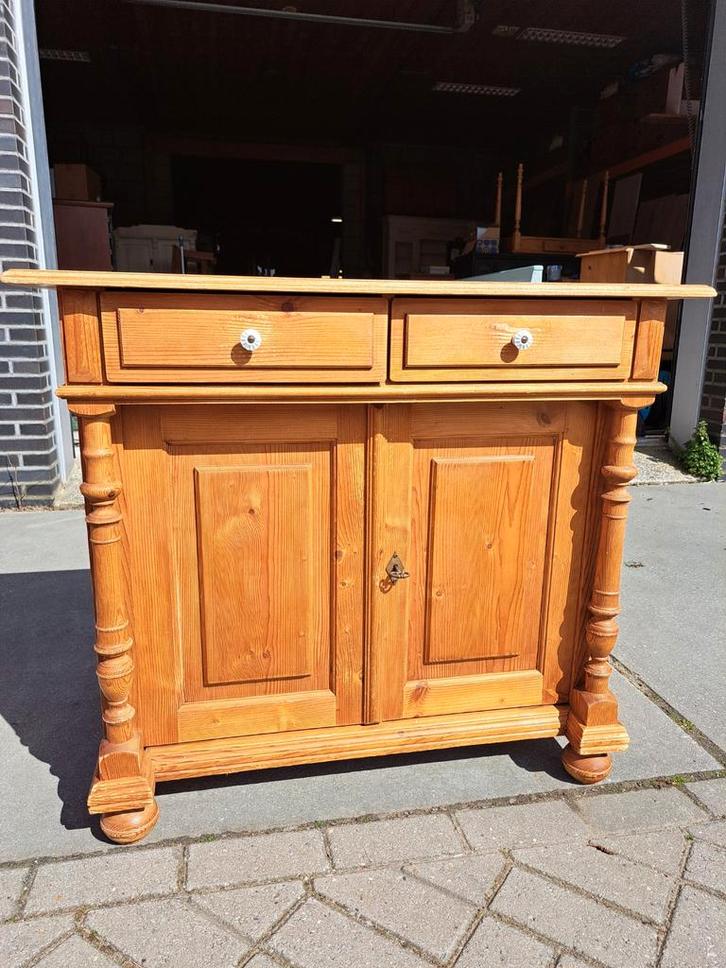 Grenen ladekast commode tv kastje, Huis en Inrichting, Kasten | Dressoirs, Gebruikt, 50 tot 100 cm, 50 tot 75 cm, Met lade(s)