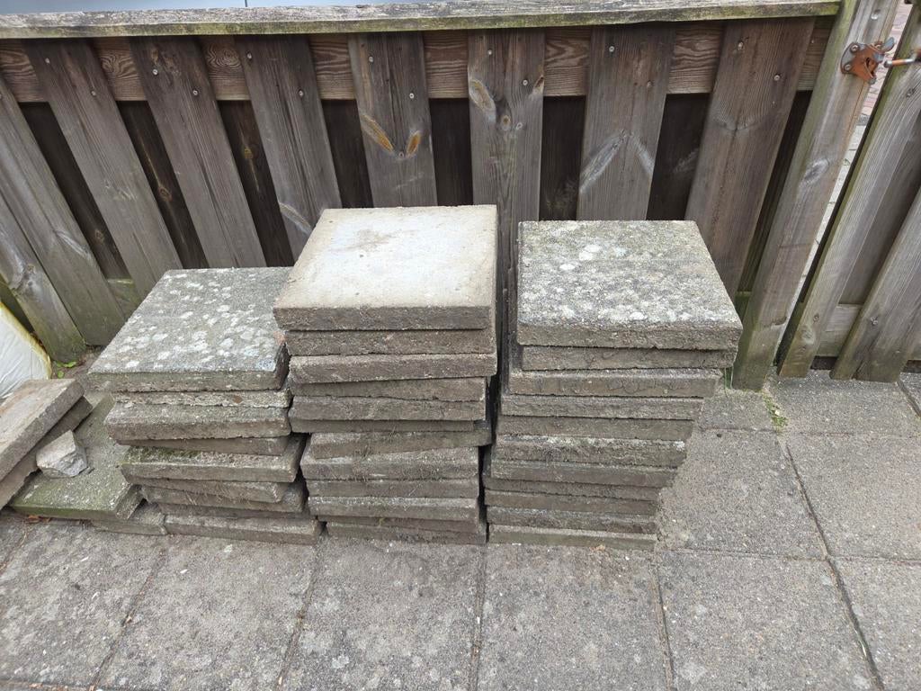 Stoeptegels, Tuin en Terras, Tegels en Klinkers, Ophalen of Verzenden, Gebruikt, Beton, Terrastegels