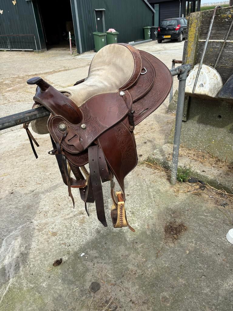 Western zadel, Dieren en Toebehoren, Paarden en Pony's | Zadels, Ophalen, Western