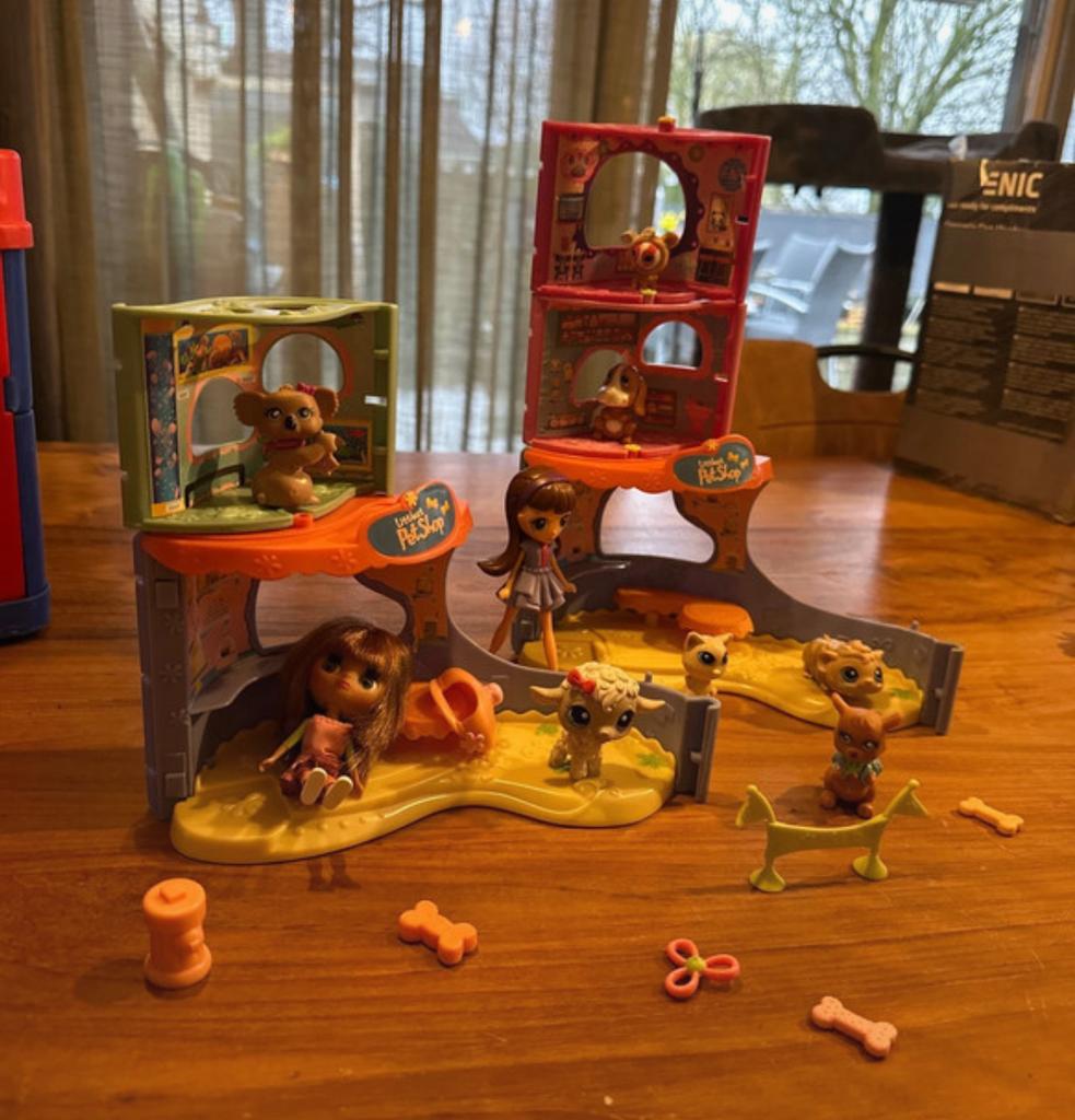 Littlest Pet Shop speelset met figuren, Kinderen en Baby's, Speelgoed | Overig, Ophalen of Verzenden, Gebruikt, Meisje