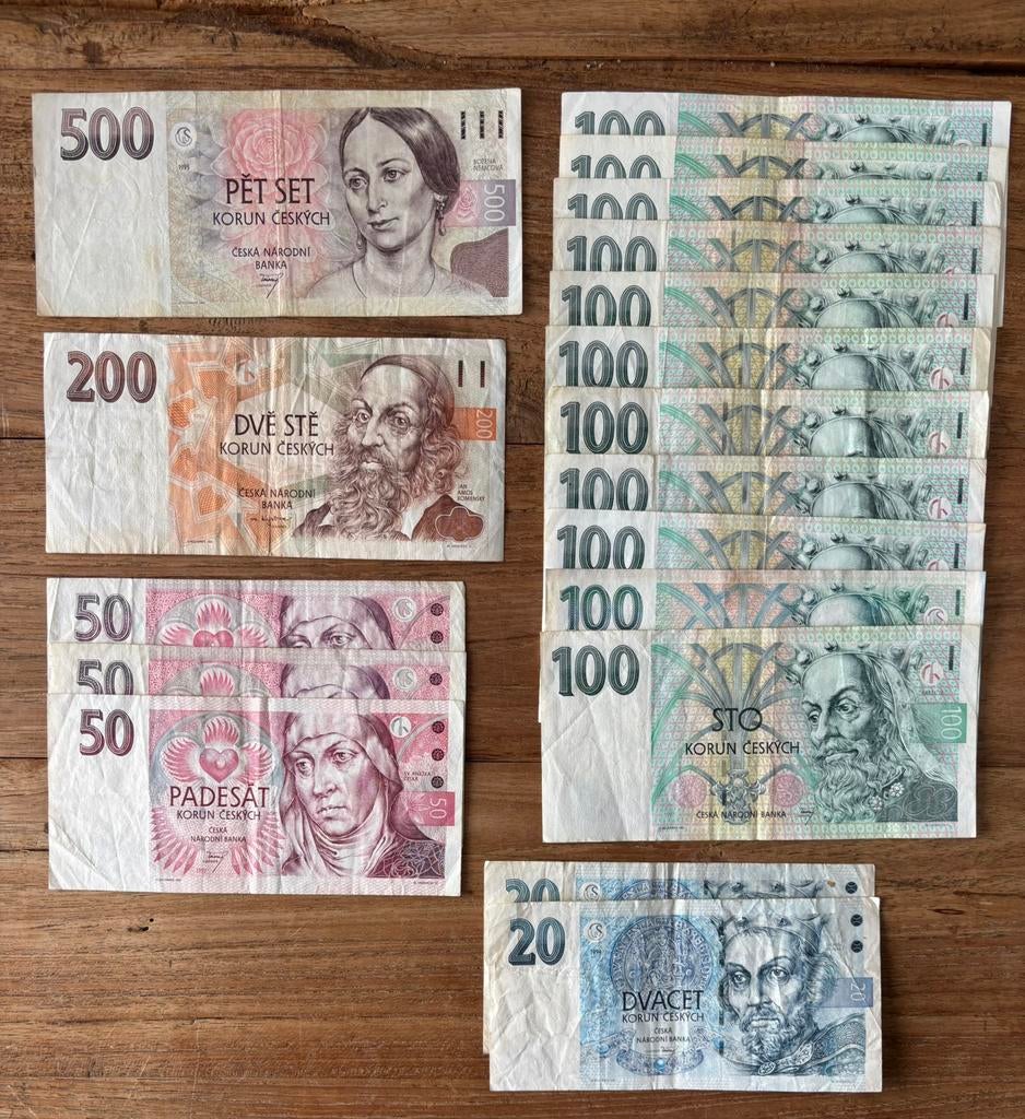 Bankbiljetten Tsjechië, Ophalen of Verzenden, Overige landen