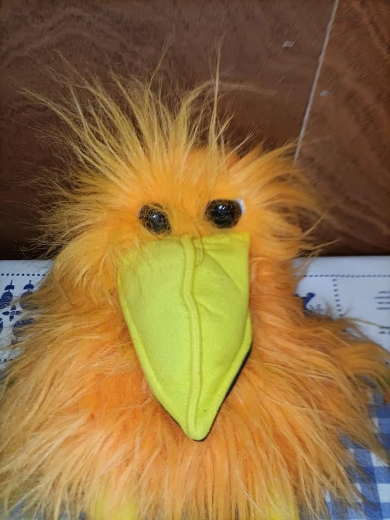 Oranje kraai handpop vogel rekenhulp voor school, Ophalen of Verzenden, Zo goed als nieuw, Overige typen