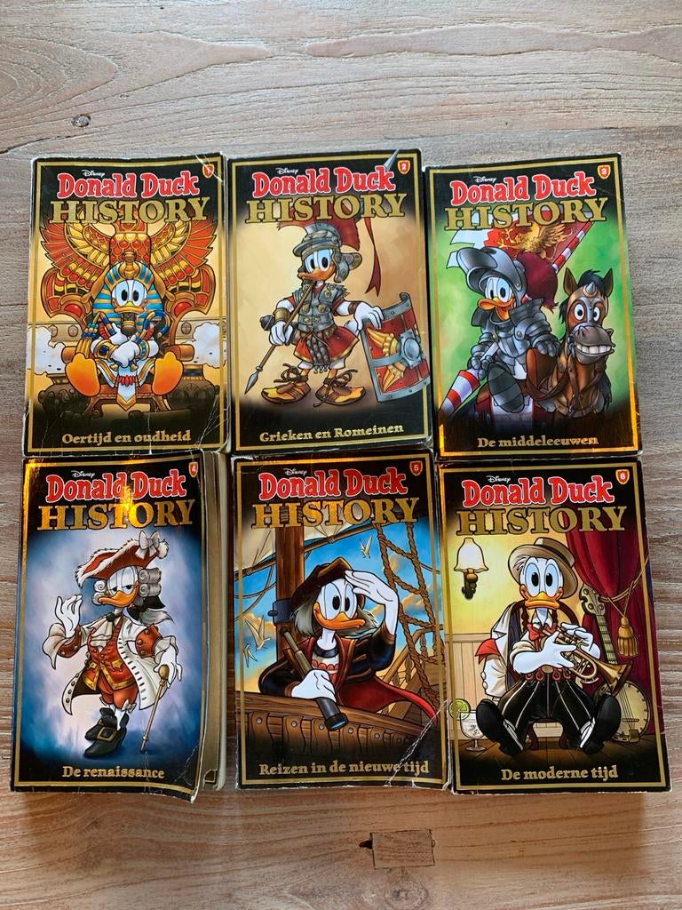 Donald Duck History pocket 1 t/m 6, Complete serie of reeks, Ophalen of Verzenden, Gelezen