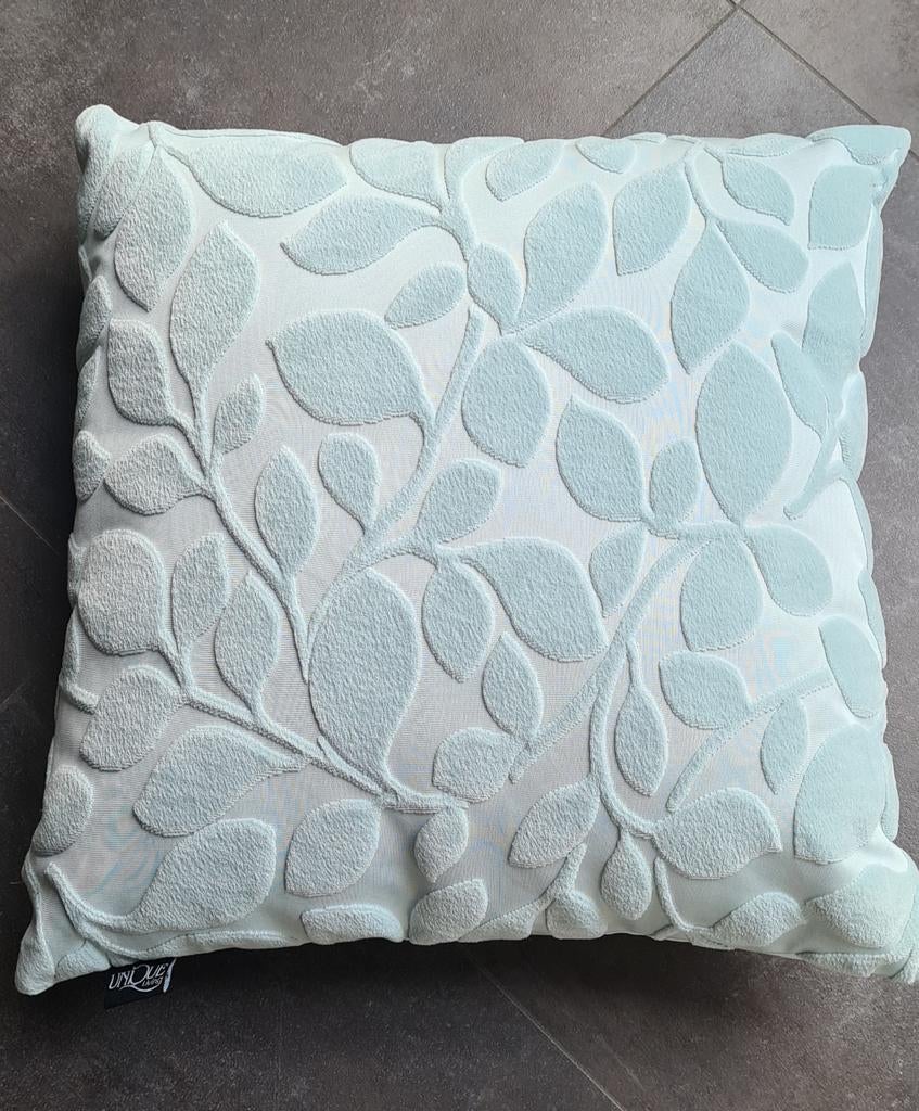 Kussen Unique Living 45x45, Ophalen of Verzenden, Zo goed als nieuw, Blauw, Vierkant