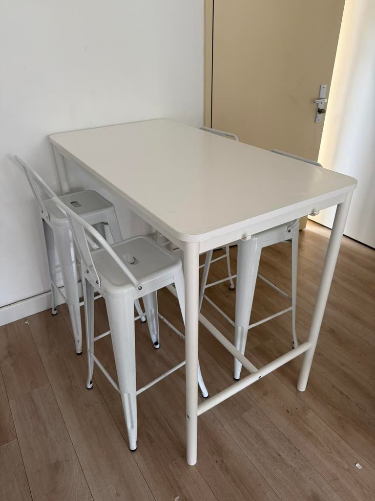 Bartafel en stoelen, Ophalen, Zo goed als nieuw