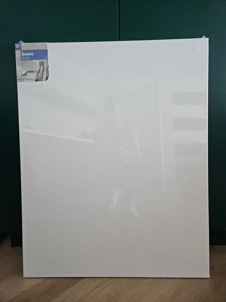 Van Beek Art Supplies linnen schildersdoek 80x100cm, Ophalen, Nieuw, Doek