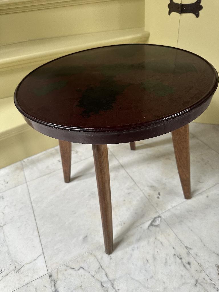 Salon of bijzet tafeltje, bakkelieten blad, jaren '30, Frans, Antiek en Kunst, Curiosa en Brocante, Ophalen