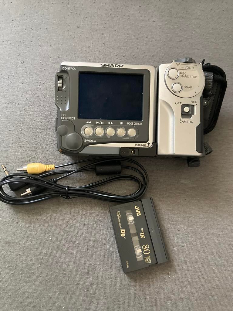Sharp view cam mini dv digitaal video camera, Audio, Tv en Foto, Videocamera's Digitaal, Overige merken, Mini dv, Gebruikt, 20x of meer