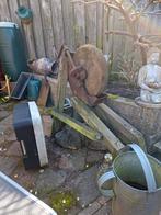 Oude slijpsteen, Ophalen, Gebruikt