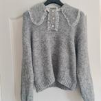 Grijze trui met grote kraag en ruches, Maat 42/44 (L), Ophalen of Verzenden, Shoeby, Grijs