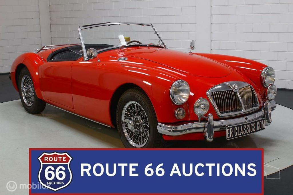 MG MGA MKII Cabriolet | 1962 | Route 66 Auctions, Auto's, Oldtimers, Overige carrosserieën, Zwart, Bedrijf, Handgeschakeld