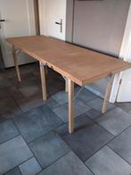 Houten opvouwbare tafel, bijzet, massage oid, Ophalen of Verzenden, Gebruikt, 200 cm of meer, 50 tot 100 cm