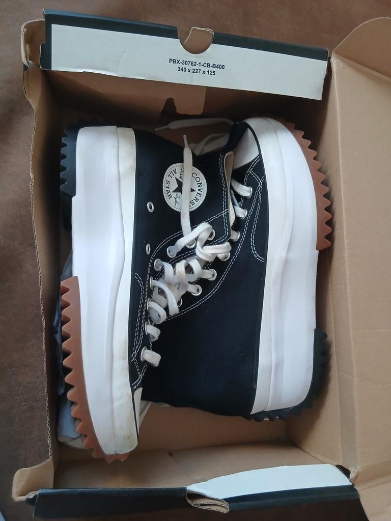 Converse Run Star Hike sneakers - Zo goed als nieuw, Kleding | Dames, Schoenen, Zwart, Converse, Ophalen of Verzenden, Sneakers of Gympen