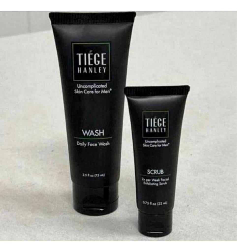 Tiege Hanley Daily face wash + scrub gezichtsreiniging man, Gehele gezicht, Nieuw, Ophalen of Verzenden, H