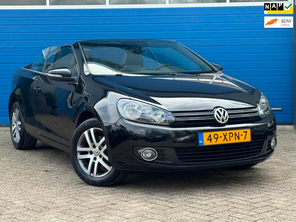 Volkswagen Golf Cabriolet 1.2 TSI BlueMotion|Navi|Climate|1e, Auto's, Voorwielaandrijving, Euro 5, Stof, Zwart