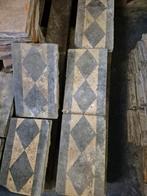 10 oude randtegels, Doe-het-zelf en Verbouw, Tegels, Ophalen, Gebruikt, Minder dan 20 cm, Minder dan 20 cm