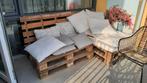 Heerlijke loungeset met goede dikke kussens, Ophalen, Gebruikt, Steigerhout, Loungeset
