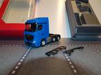 502 herpa 305174 mercedes actros 6x2 trekker blauw 1:87 truc, Ophalen of Verzenden, Nieuw, Bus of Vrachtwagen, Herpa