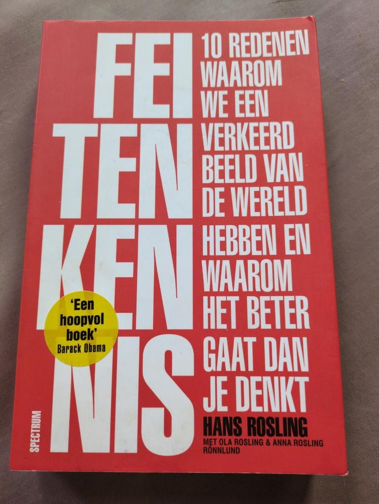 Feitenkennis - Hans Rosling, Boeken, Ophalen of Verzenden, Gelezen, Hans Rosling