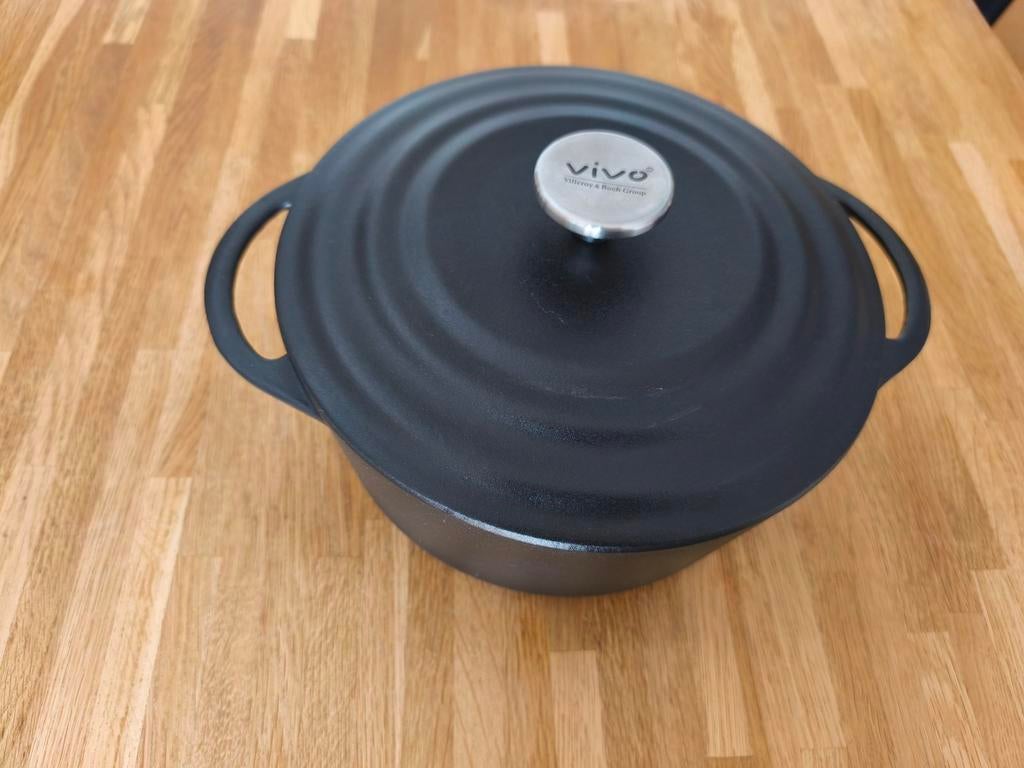 BraadpanGietijzeren pan Villeroy & BochVivo gietijzer pan, Ophalen of Verzenden, Zo goed als nieuw, Gietijzer, Koekenpan of Braadpan