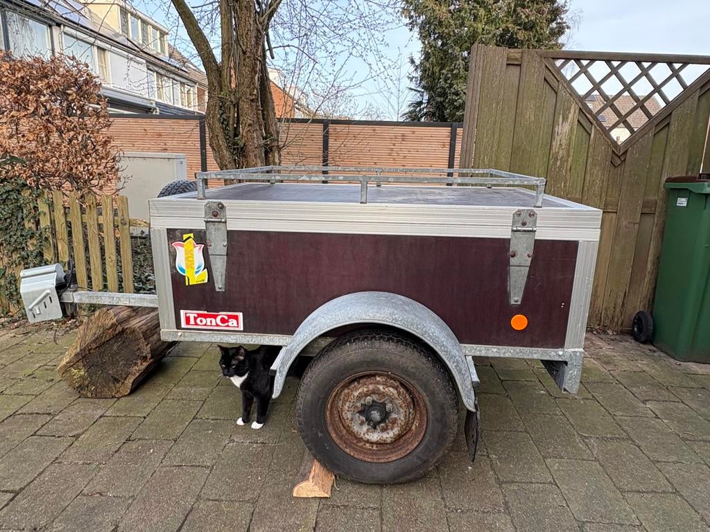 Vakantie kar bagage kar, Fietsen en Brommers, Fietsaccessoires | Aanhangers en Karren, Ophalen, Gebruikt, Bagagekar, 80 kg of meer