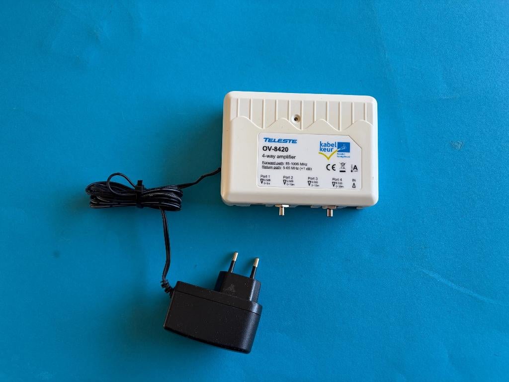 Teleste OV-8420 Coax versterker oa Ziggo en Caiway geschikt, Ophalen of Verzenden, Gebruikt