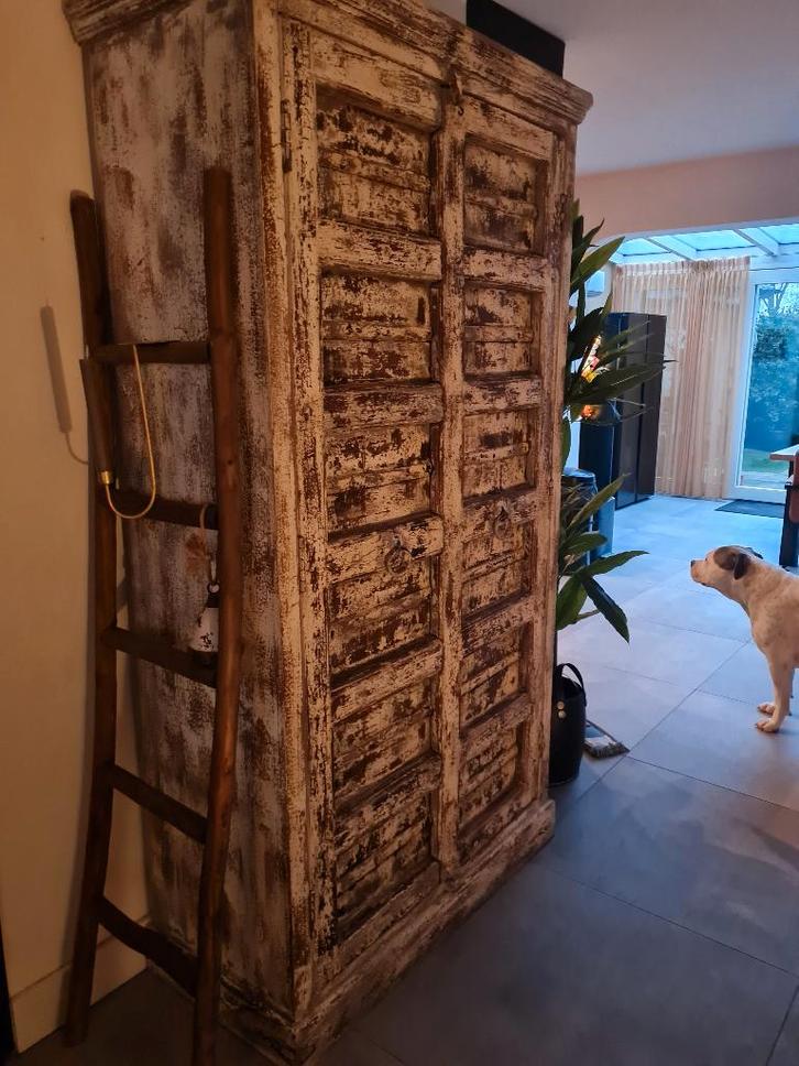 Ibiza style kast, Huis en Inrichting, Kasten | Dressoirs, Zo goed als nieuw, 100 tot 150 cm, 25 tot 50 cm, Met deur(en), Ophalen