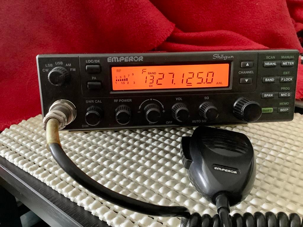 Emperor Shogun CB-radio met microfoon, Ophalen of Verzenden, Zo goed als nieuw, Zender en Ontvanger
