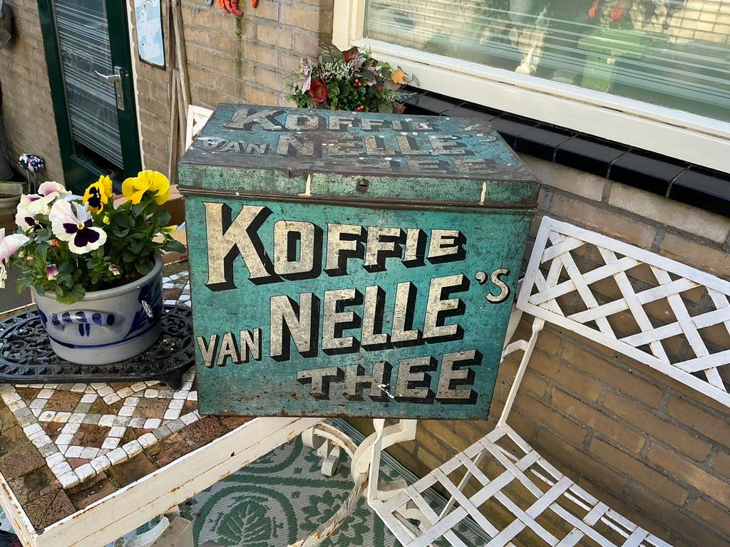 Winkelblik Van Nelle’s  koffie/ thee, Verzamelen, Blikken, Ophalen of Verzenden, Gebruikt, Koffie, Van Nelle