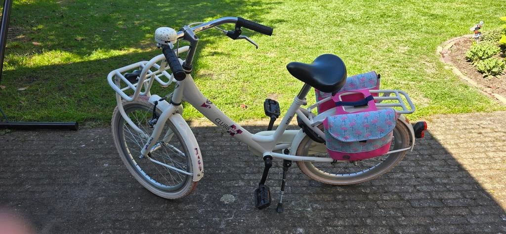 Meisjesfiets Alpina Clubb 20 inch met voordrager, Ophalen, Gebruikt, Velgrem, Alpina