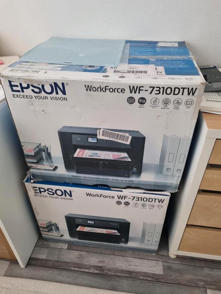 epson work foce 7310 printer tdw, Computers en Software, Printers, Zo goed als nieuw, All-in-one, Draadloos, Ingebouwde Wi-Fi