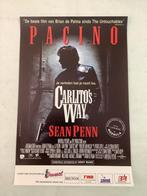CARLITO'S WAY   filmposter  33-50 cm, Ophalen of Verzenden, Zo goed als nieuw, A1 t/m A3, Film en Tv