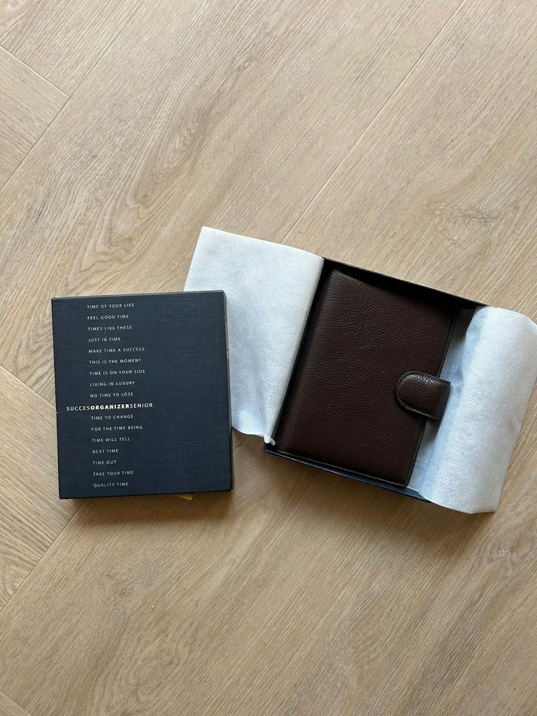 Succes Agenda organizer bruin leer nieuw, Ophalen of Verzenden, Nieuw