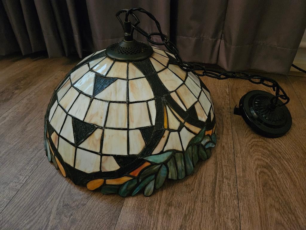 lamp, Huis en Inrichting, Lampen | Hanglampen, Ophalen, Gebruikt, Tiffany, Minder dan 50 cm