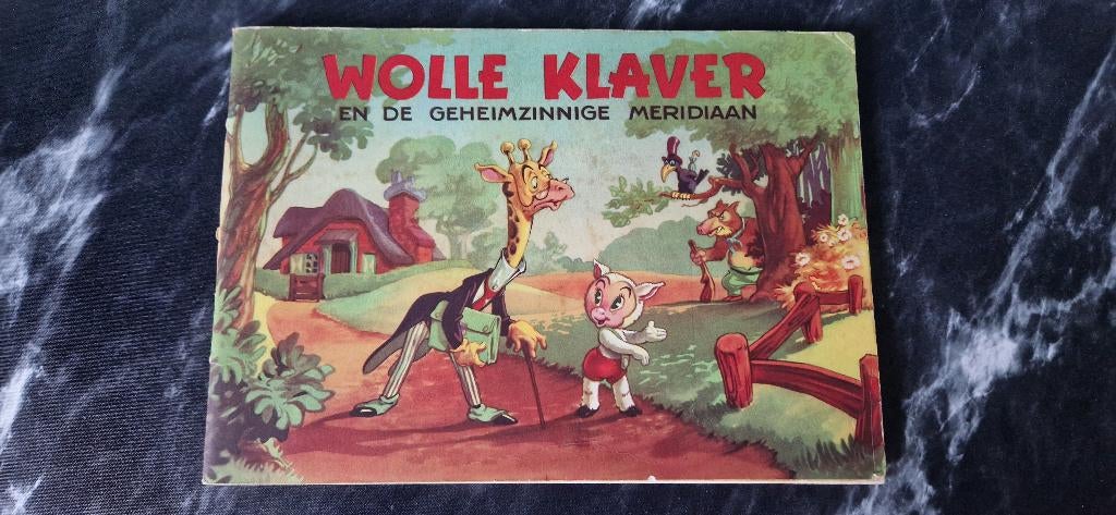 Vintage boekje; Wolle Klaver en de Geheimzinnige Meridiaan, Ophalen of Verzenden, Gelezen, Plaatjesalbum