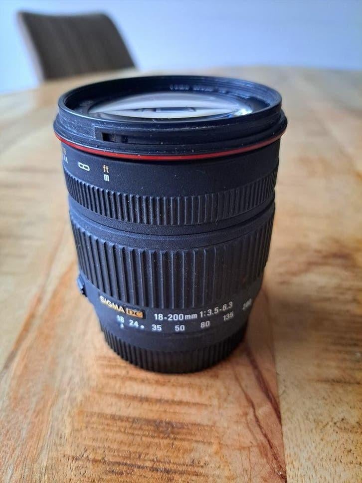Sigma DC 18-200mm lens, ideaal voor op reis, Ophalen of Verzenden, Gebruikt, Telelens