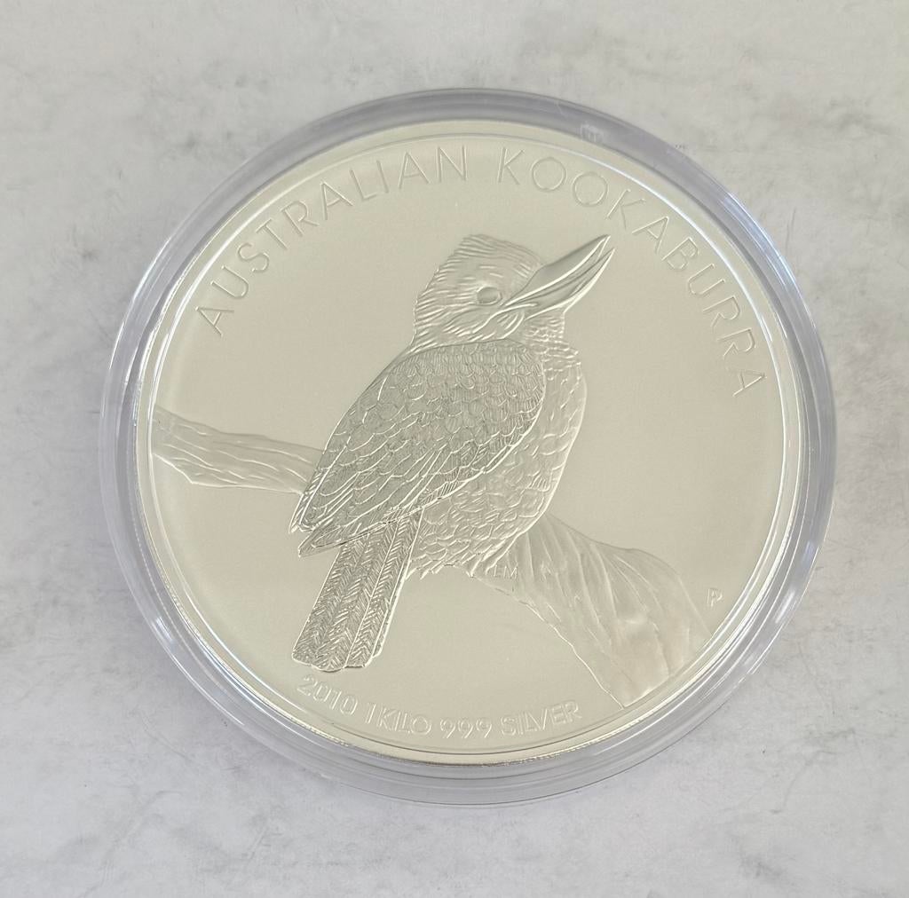 1 kilo zilver 2010 Australian - Kookaburra 999 zilver, Ophalen of Verzenden, Zilver