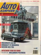 Autokampioen 17 1990 : Maserati 222 SE - Citroen 2CV - Alfa, Ophalen of Verzenden, Gelezen, Algemeen