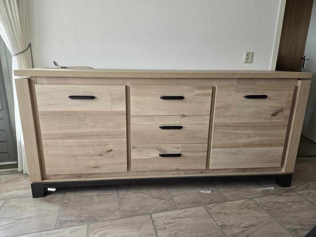 Stijlvol Dressoir met Lades en Deuren, Ophalen, Zo goed als nieuw, 200 cm of meer, Met lade(s)