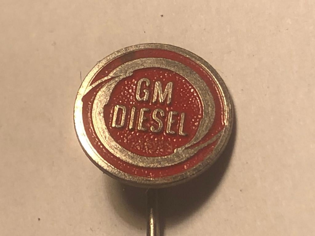 Metalen GENERAL MOTORS DIESEL Speld., Verzenden, Zo goed als nieuw, Transport, Speldje of Pin