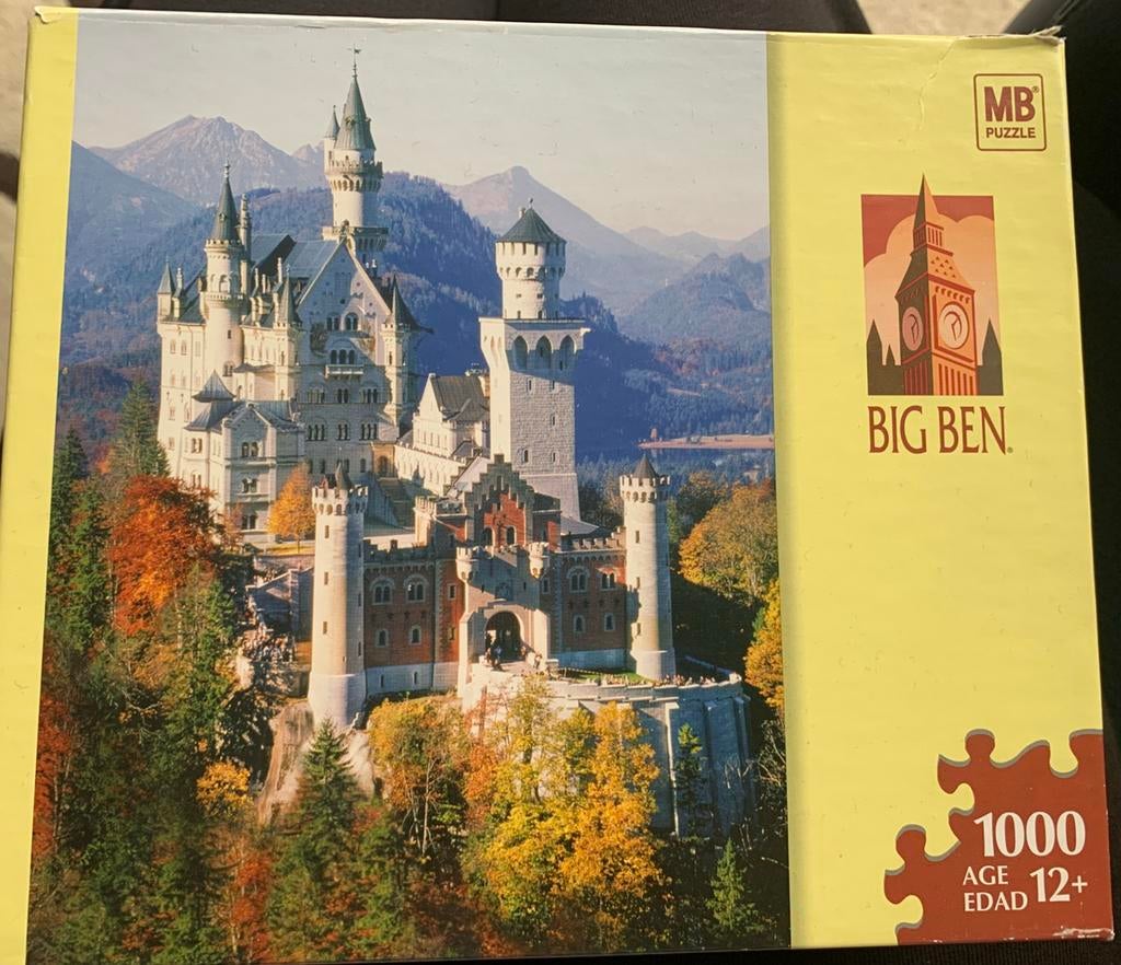 Puzzel Neuschwanstein 1000, Ophalen of Verzenden, 500 t/m 1500 stukjes, Zo goed als nieuw