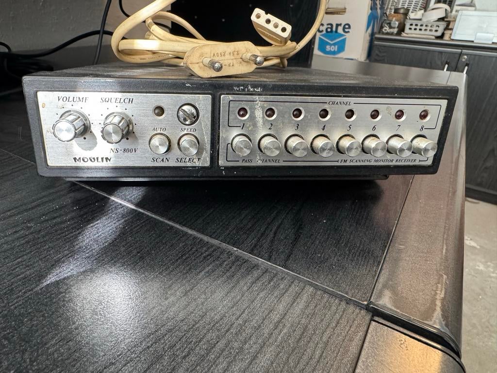 Vintage Kristalscanner Moulin NS-800V met kristallen, Ophalen, Gebruikt, Minder dan 30 kanalen