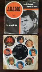 2 Adamo singles - singles in prima staat, Gebruikt, 7 inch, Single, Pop