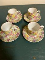 Schattig oud mokkakop serviesje 4 stuks, Antiek en Kunst, Ophalen of Verzenden