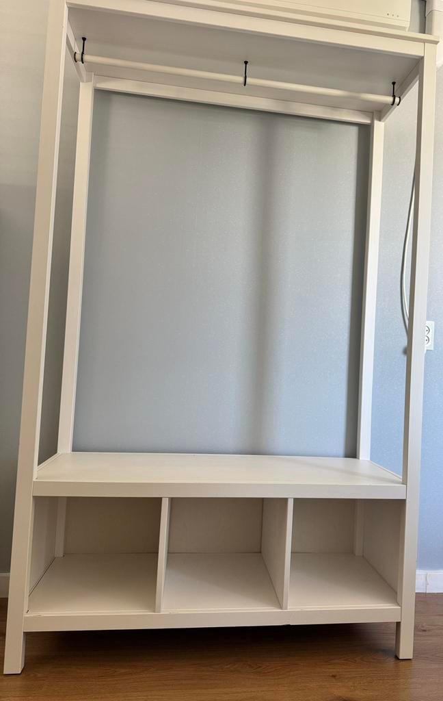 IKEA Hemnes open kledingkast wit, Ophalen, Gebruikt, Minder dan 150 cm, 150 tot 200 cm