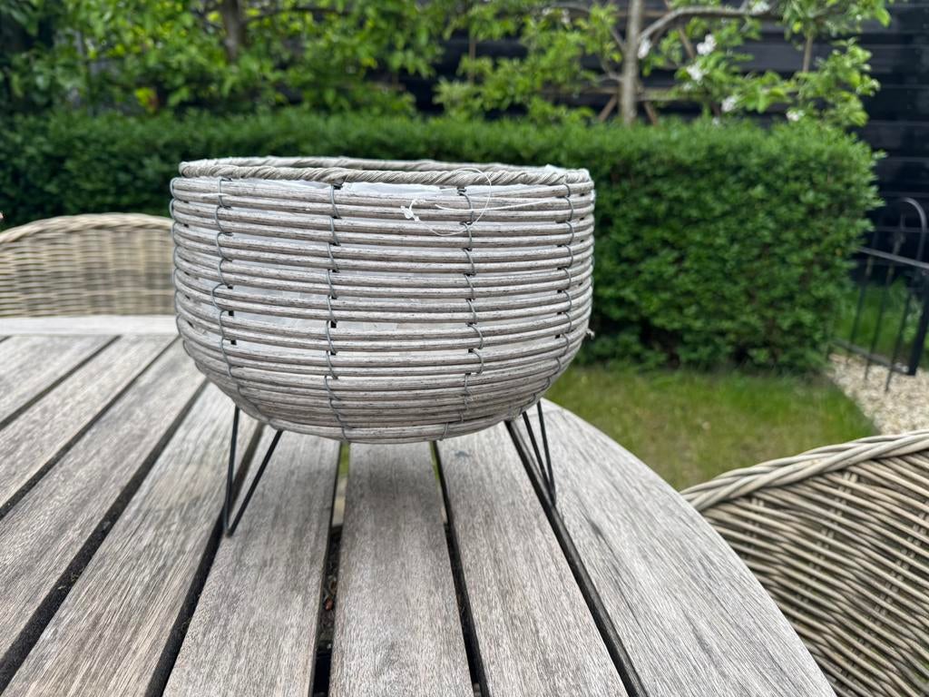 Bloembak, Tuin en Terras, Bloembakken en Plantenbakken, Ophalen, Zo goed als nieuw, Rond, Minder dan 30 cm