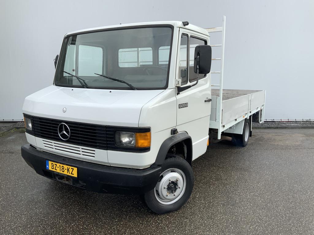Mercedes-Benz Bestelwagen 609 D Pick Up 3 Zits Trekhaak Bakm, Auto's, Gebruikt, Overige modellen, 4 cilinders, Wit