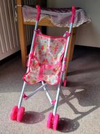Roze poppenwagen met bloemenprint, Ophalen, Zo goed als nieuw, Meisje